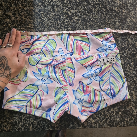 Fleo 2.5 Inseam Pink Flowers Shorts - Picture 3 of 7
